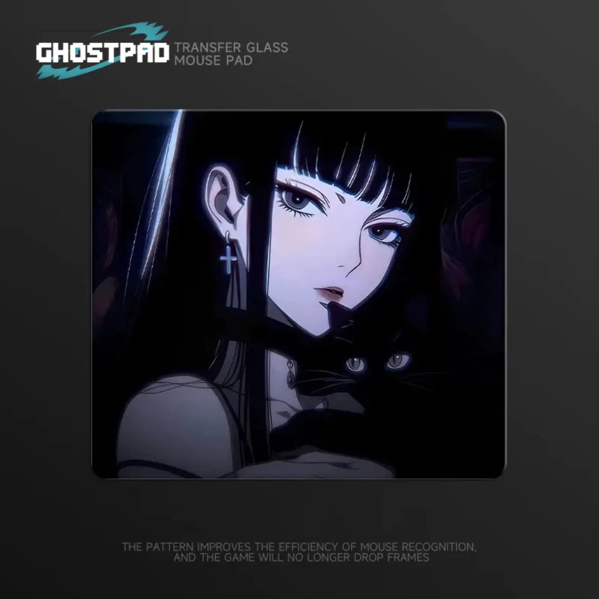 GHOSTPAD™Anime Girls glass mouse pads GHOSTPAD