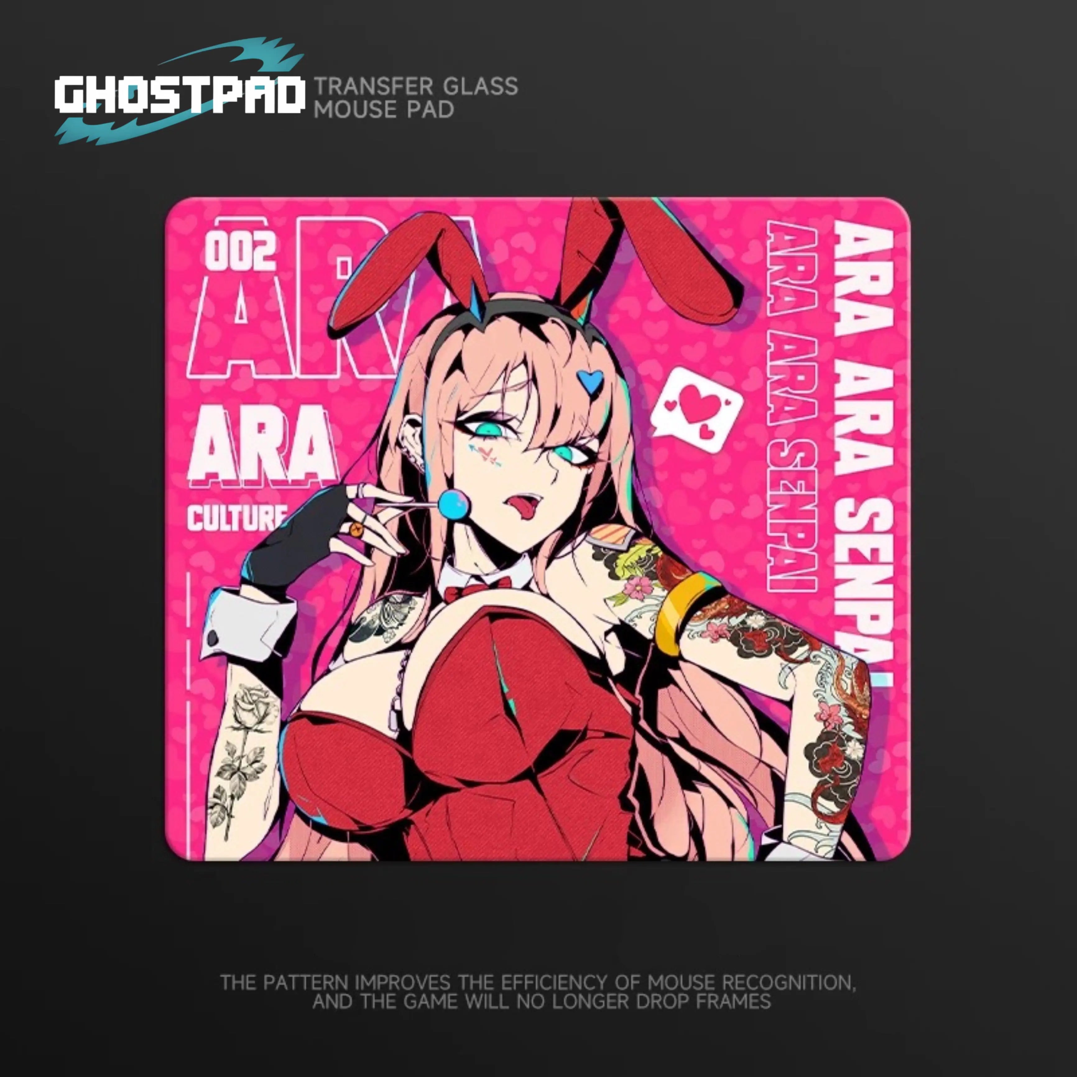 GHOSTPAD™Zero Two glass mouse pad GHOSTPAD