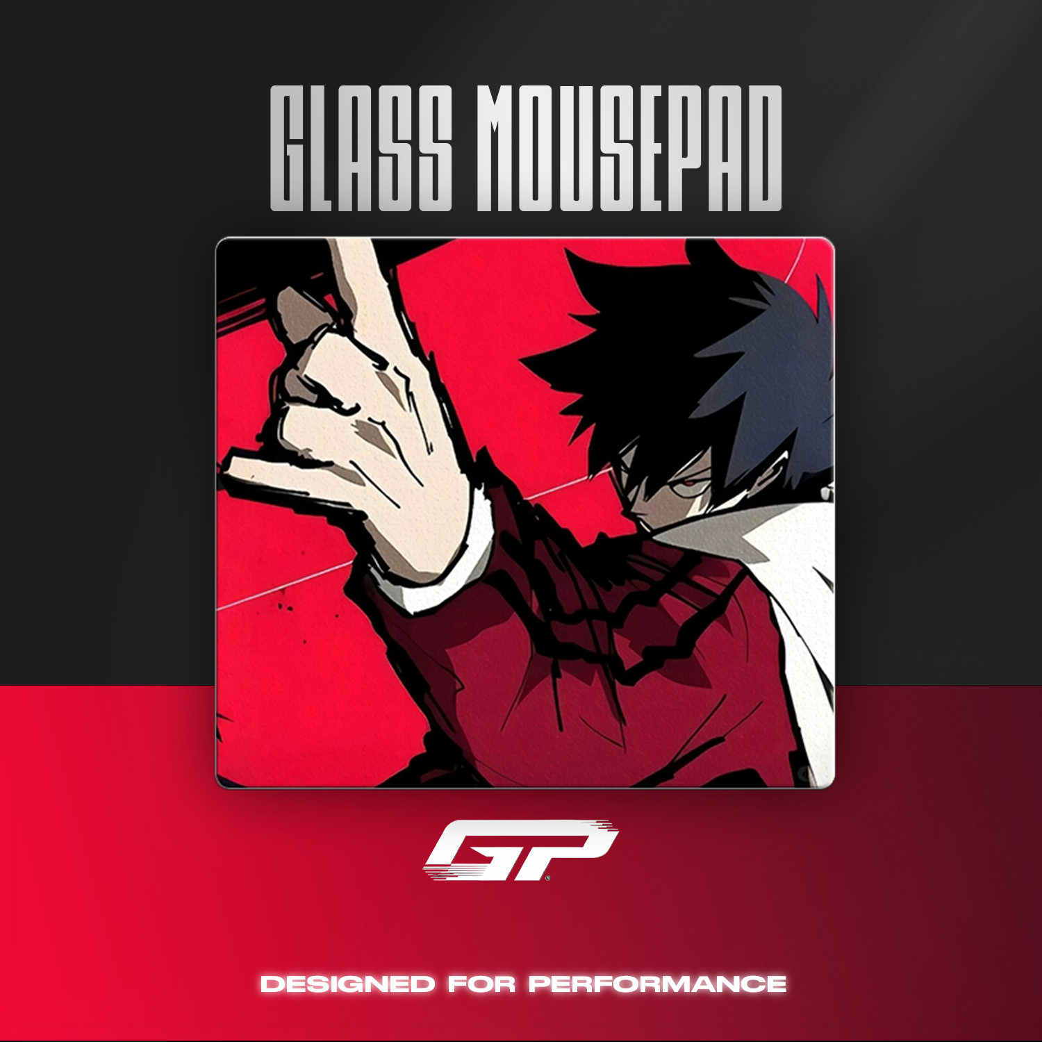 Shogunned glass mouse pads - GHOSTPAD